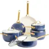 GreenPan Padova Topf- und Pfannenset 10-teilig Oxford Blue