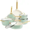 GreenPan Padova Topf- und Pfannenset 10-teilig Mint Green