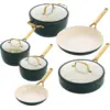GreenPan Padova Topf- und Pfannenset 10-teilig Pine Green