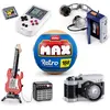 Zuru BRIQUES MAX RETRO S2ASS6 PRE15, Retro Gaming, Blau