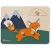 Hauck Baby Steckpuzzle - Fuchs & Formensortierer aus Holz, ab 1 Jahr -...