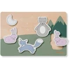 Hauck Baby Holz Steckpuzzle für Babys ab 1 Jahr - Forest - Puzzle N Fi...
