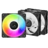 ARCTIC P12 PRO Reverse A-RGB schwarz 3er-Pack | Gehäuselüfter