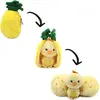 2-in-1 Küken-Ananas Plüschtier   Verwandelbares Kuscheltier