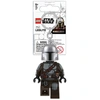 Lego Star Wars Keyring Flashlight Mandalorian Figurine Keyring + Bag