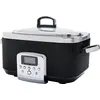 GreenPan Slow Cooker 6.0 L 8 Programme Aluminium gehärteter Glasdeckel