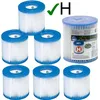 INTEX Filterpatronen Typ H aus Dacronfasern, 6 Stück, 10 cm x 9 cm für...