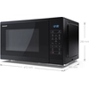 Sharp YC-MS252AE-B, Mikrowelle, Schwarz