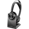 HP Poly Voyager Focus 2 + USB-C/A-Adapter + Ladestation (Kabellos, USB...