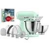 KitchenAid 5KSM195PSESD, Standmixer, Mintfarbe, Silber, Schlagen, Knet...