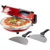 Domo DO9284PZ, 1 Pizza/Pizzen, Rot, 32 cm, 400 °C, Keramik, 0,9 m
