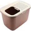 Savic Hop In kattetoilet, champagne pink-tuscan red (Katzenklo geschlo...