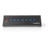 Nedis USB-Hub 8-Port port(s) QC3.0 / USB 3.2 Gen1 - Netzstromversorgun...