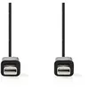 Nedis 2,0 m Mini DisplayPort Kabel, Schwarz [Mini DisplayPort-Stecker ...