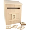 Artémio Adventskalender Holz 20x9,5x28 cm Artemio Briefkasten Dekorier...