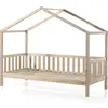 Vipack Dallas Hausbett mit Gitter Natural 90 x 200 cm