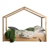 Vipack Hausbett Dallas Bett ZH 90 x 200 cm Natur + Ausziehbett