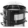 Barbecook Oskar M Smoker Holzkohlegrill aus Emaille schwarz D44 cm