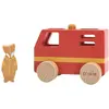 Trixie Baby Feuerwehrauto klein aus Holz (MQ3)