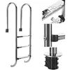 Bcelec Bc-elec - PL003 Schwimmbadleiter mit 3 Sprossen aus Edelstahl 3...