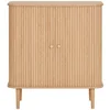Drawer House Nordic Kommode 2 Lammelen-Schiebetüren, 1 Boden, in eiche...