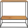 Konsolentisch mit 2 Regalen und schwarzen Beinen House Nordic Vita 80x...