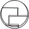 rundes Regal mit Rahmen House Nordic Rotterdam 62x62x14 cm