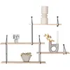 Étagère en bois avec cadre House Nordic Harlem 99x17,5x62 cm