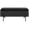 Samtbank mit Stauraum House Nordic Watford Schwarz 95x36,5x46 cm