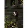 Nuura Außen-Wandleuchte Liila, Ø 16 cm, schwarz/klar