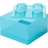LEGO Aufbewahrungsstein STORAGE BRICK 4 GLITTER hellblau