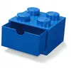 LEGO Tischbox 4 mit Schublade blau
