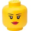 LEGO Iconic Storage Head "Girl", Aufbewahrungsbox