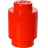 LEGO Storage Brick 1 rund rot, Aufbewahrungsbox