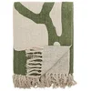 Wohndecke Bloomingville Decke DALMINE Natur Grün 160x130 cm, Bloomingv...