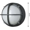 Louis Poulsen Außenwandlampe Skot, graphit/opal, IP66