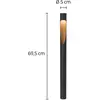 Louis Poulsen Wegeleuchte Flindt, 940 schwarz 70 cm Fuß 24 V