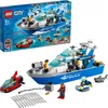 LEGO 60277 City Polizeiboot Spielzeug mit Drohne, Wasserscooter und Mi...