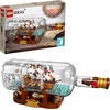 LEGO 92177 Ideas Schiff in der Flasche, Modellbausatz eines Schiffs zu...