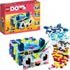 LEGO 41805 DOTS Tier-Kreativbox mit Schubfach, Mosaik-Bastelset für Ki...