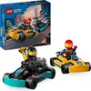 Baukastenset Karts und Rennfahrer Stadt Lego 14,1x4,5x15,7 cm
