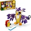 LEGO 31125 Creator 3-in-1 Wald-Fabelwesen: Hase - Eule - Eichhörnchen