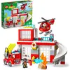 LEGO 10970 DUPLO Feuerwehrwache mit Hubschrauber, Feuerwehr-Spielzeug ...