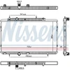 Kühler, Motorkühlung NISSENS 606405