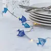 LED-Lichterkette Selma Fish, blau, 20-flg, Batteriebetrieb