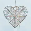 LED-Innendekoration Lily Heart, gold, 30 x 30 cm, Batterie
