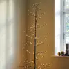LED-Baum Isaac Höhe 210cm braun, weiß verschneit