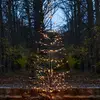 Verschneit glitzernder LED-Baum Isaac