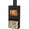 Kaminofen Aduro 19 Stahl schwarz 5 kW mit Holzfach