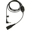 Jabra quick disconnect (QD) to 3.5 mm jack cord for Alcatel